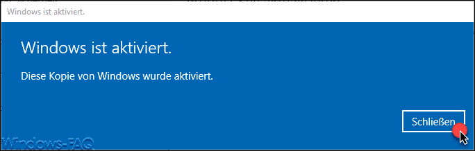 Windows is activated