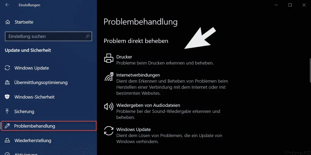 Fix Windows 10 problem directly
