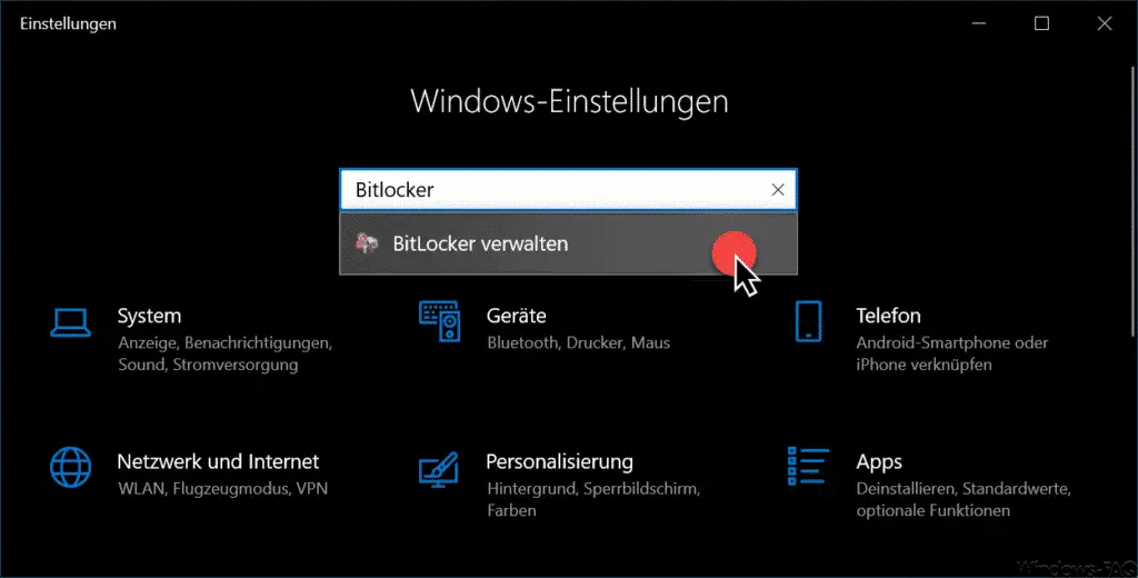 Manage Bitlocker