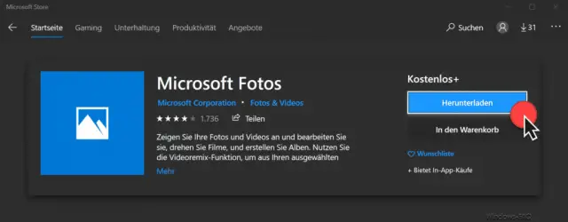 Install Microsoft Photos from Microsoft Store