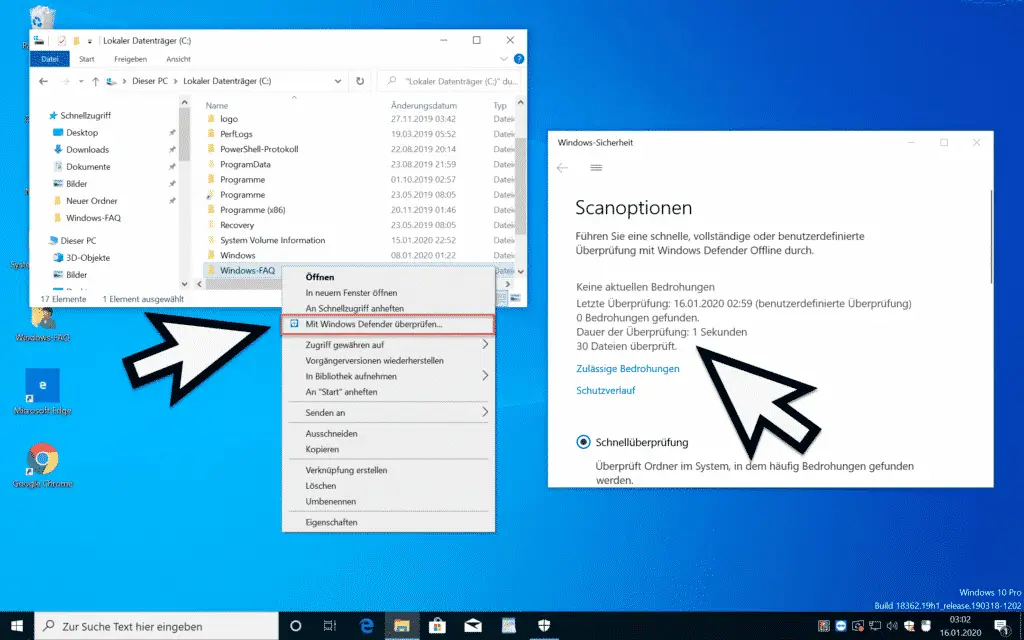 windows defender folder protection