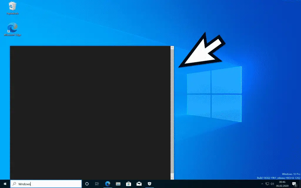 Windows 10 blank search
