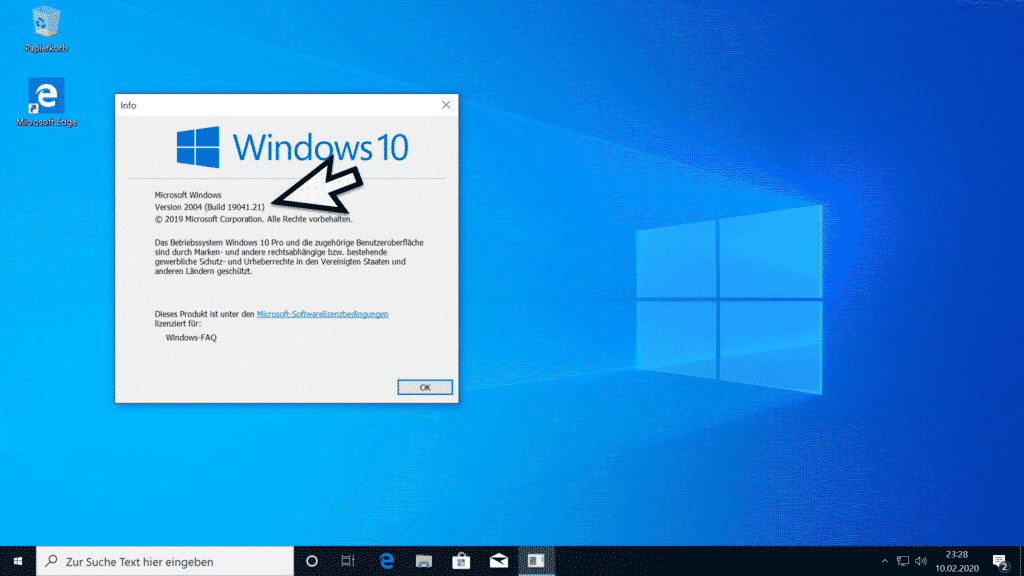 Installation Windows 10 version 2004 part 13
