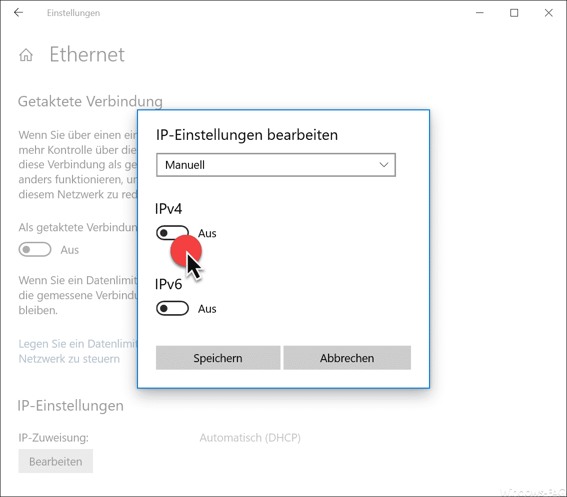 Activate IPv4