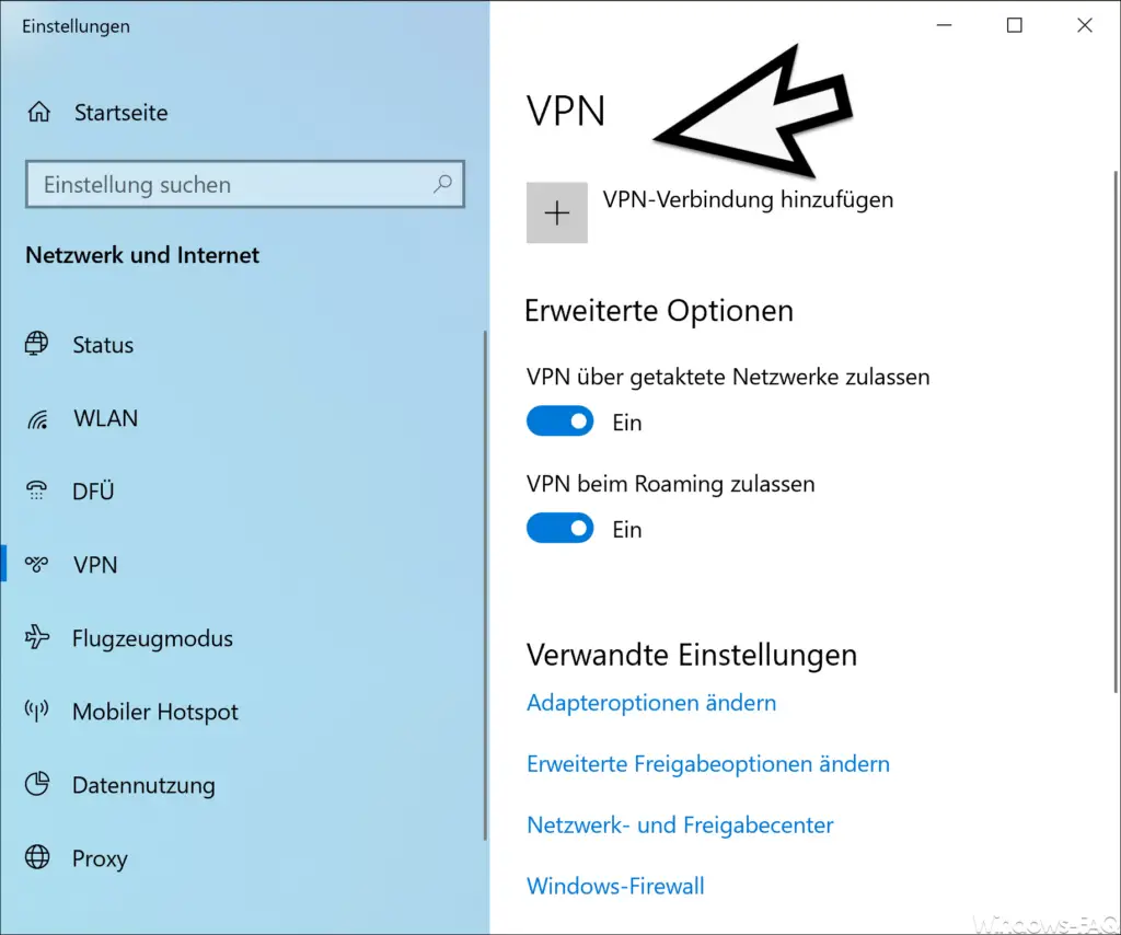 VPN on Windows 10