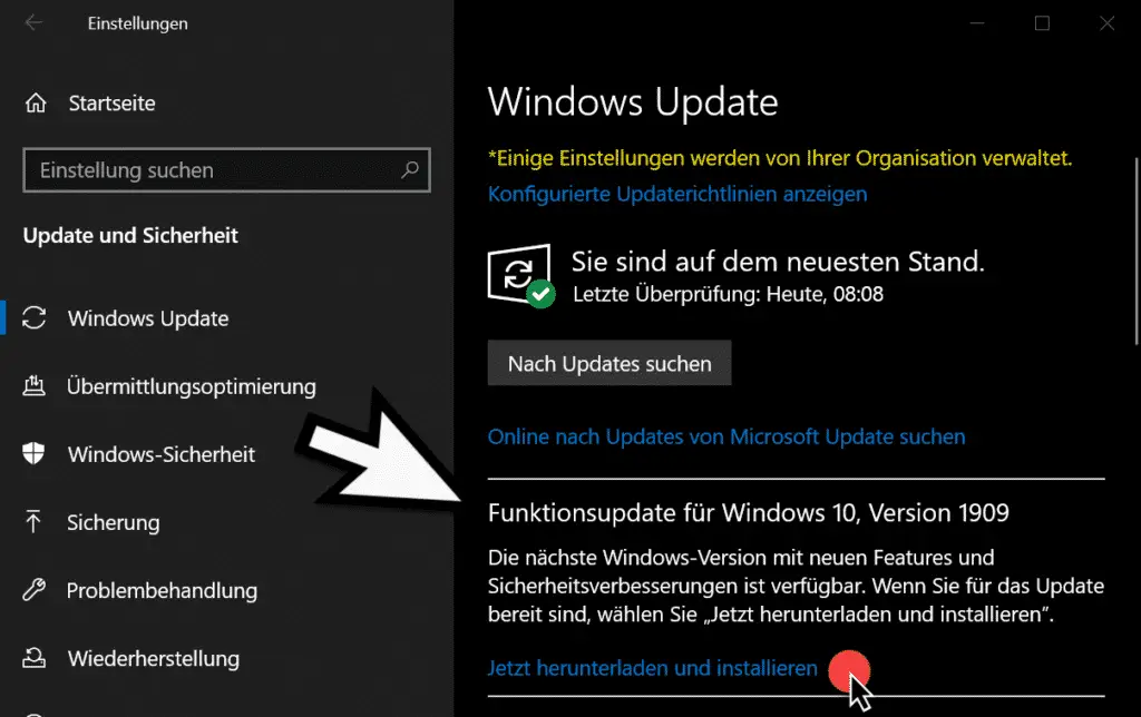 How does the upgrade to Windows 10 version 1909 work? - HowPChub