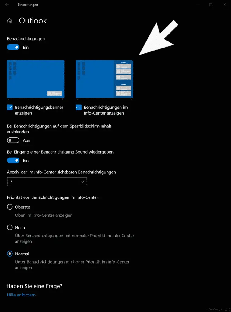 Set notifications per app on Windows 10 1909