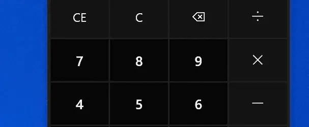 Calculator back to full screen mode