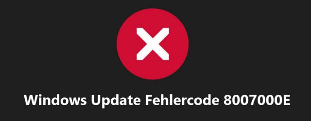 Windows Update error code 8007000E