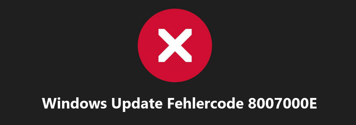 Windows Update error code 8007000E