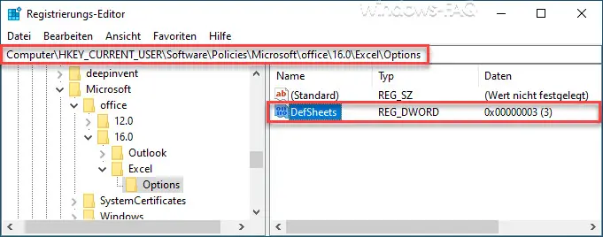 DefSheets Registry Excel