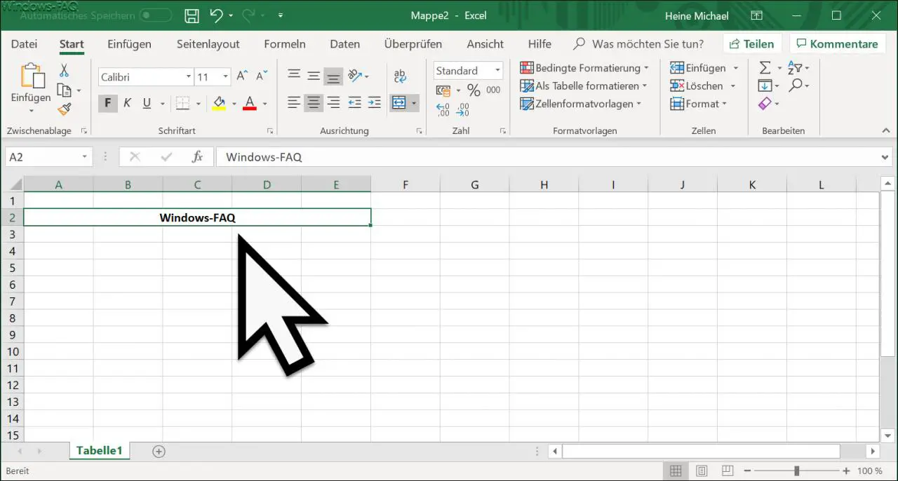 Excel merged multiple cells