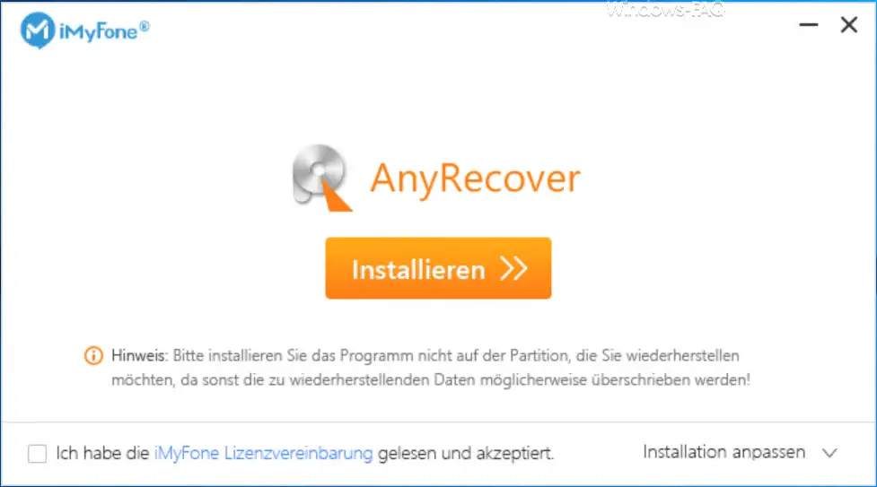 Install AnyRecover