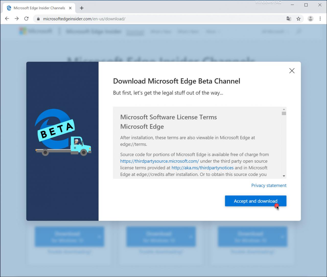 microsoft edge beta channel