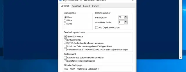 Legacy console disables PowerShell console