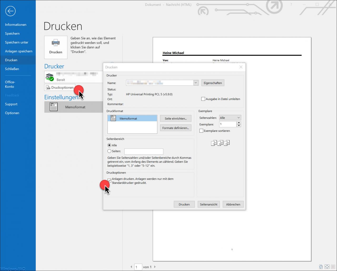 Print Email And All Attachments Together In Outlook HowPChub