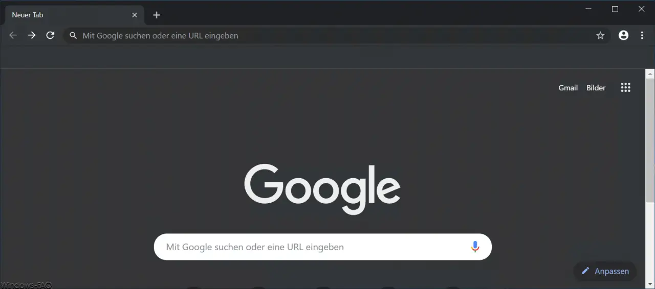 Chrome dark mode