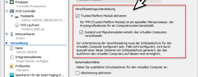 Bitlocker encryption support Hyper-V