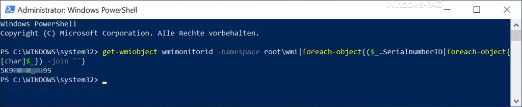 Read out monitor manufacturer and serial number via PowerShell - HowPChub