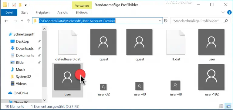 Delete profile picture and restore default profile picture on Windows ...