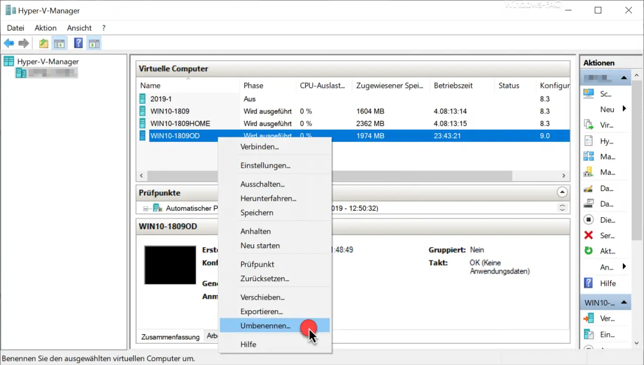 creating vm in hyper v