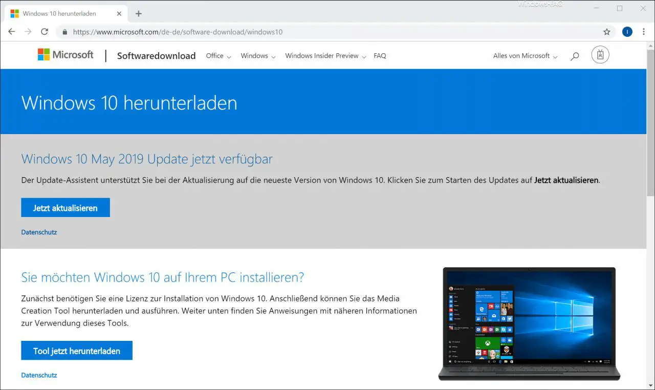 windows 10 build 1903 download