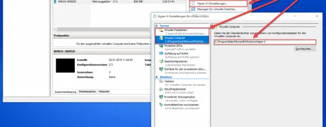 Hyper-V default folder