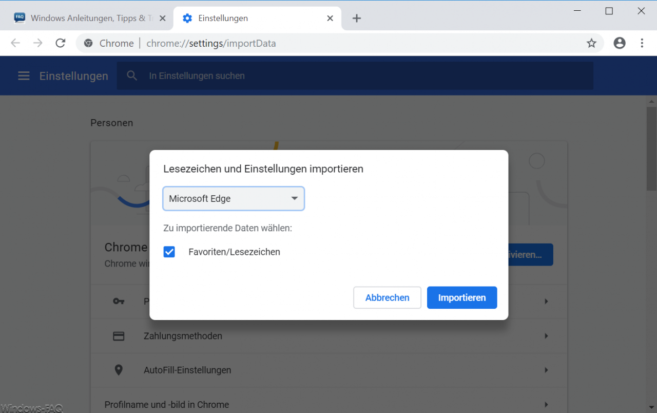 import google chrome passwords to 1password