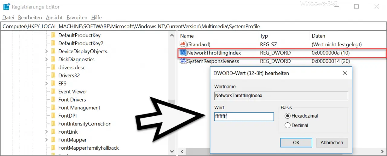 speed up network windows 10