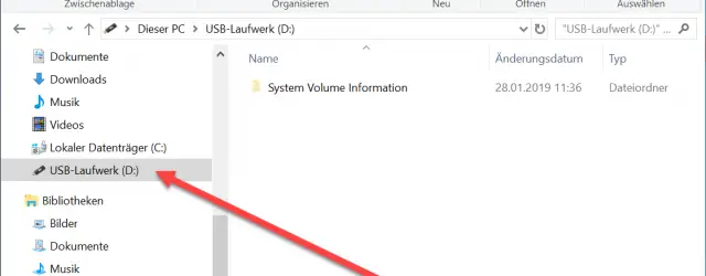 USB storage media only available in Explorer