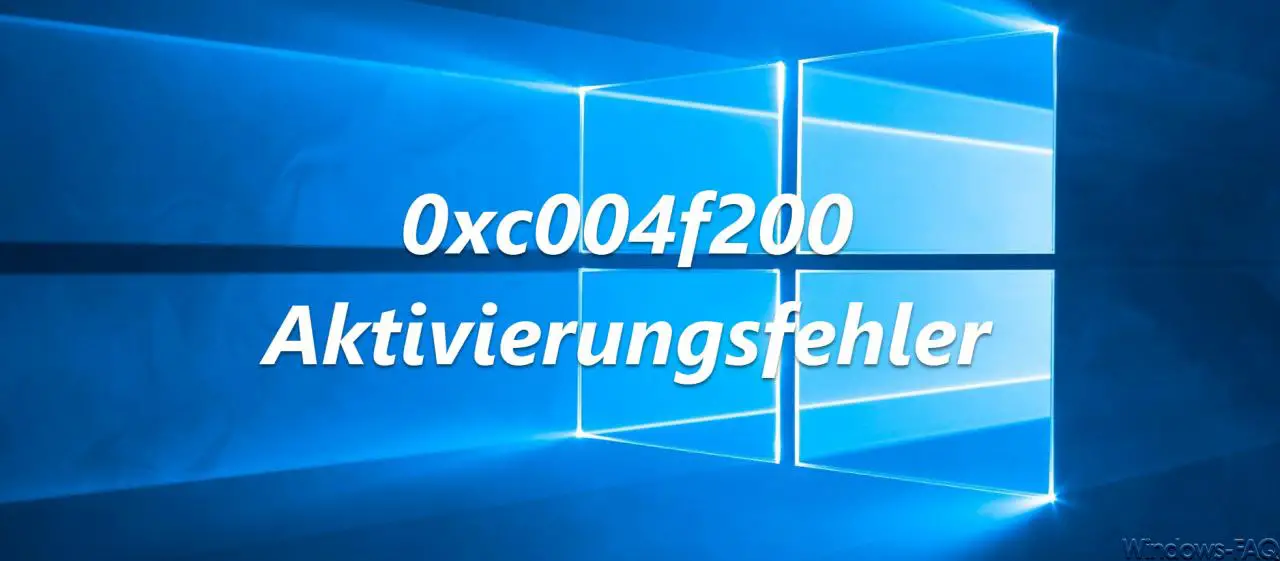 0xc004f200 activation error