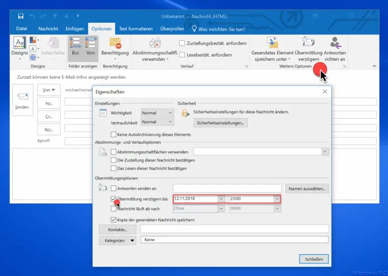 Delay The Sending Of Emails In Outlook HowPChub