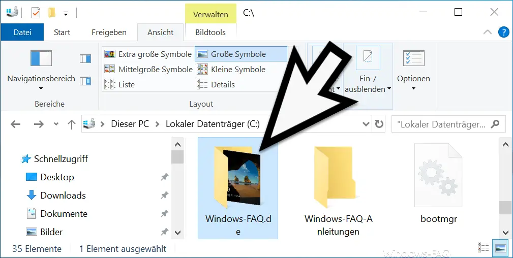 Folder image in Windows Explorer