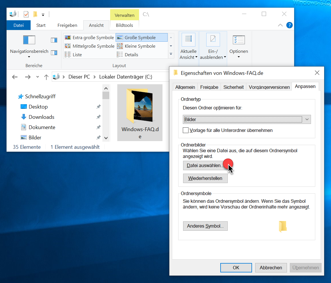 Explorer folder images select file