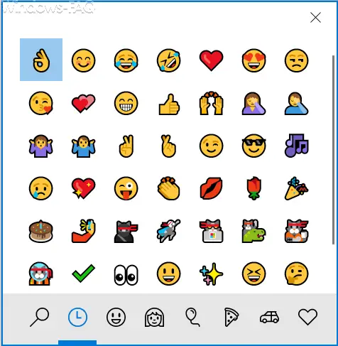 Emoji Windows 10