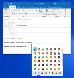 emoticon in outlook for mac