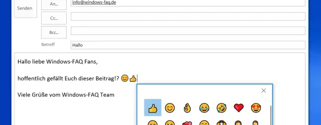 Emojis in Outlook