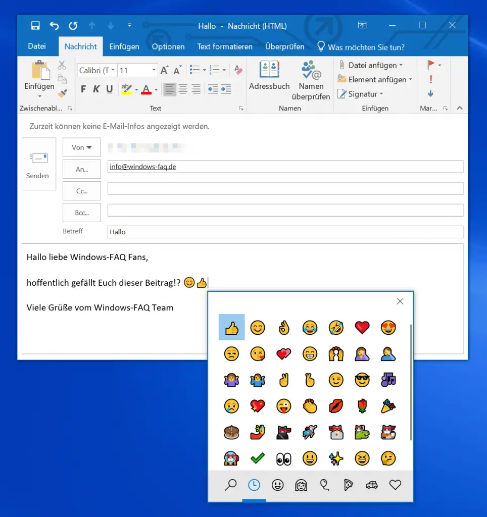 Insert emojis with a keyboard shortcut on Windows 10 - HowPChub