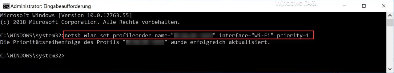netsh wlan set profileorder name priority 1