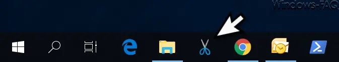 ScreenClip in the taskbar