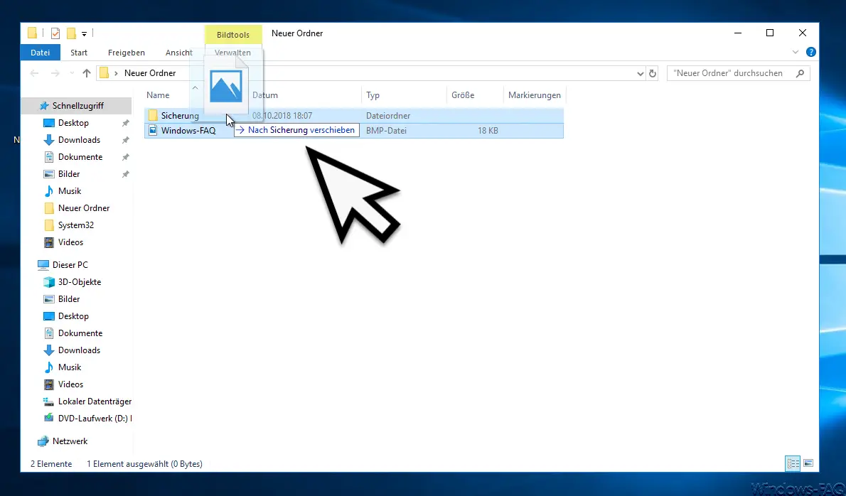 Move file in Windows Explorer