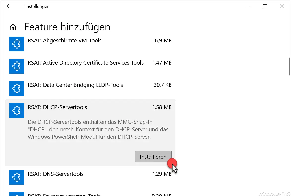 Install RSAT Tools