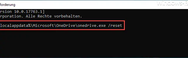 OneDrive reset