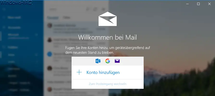 Windows 10 Mail app