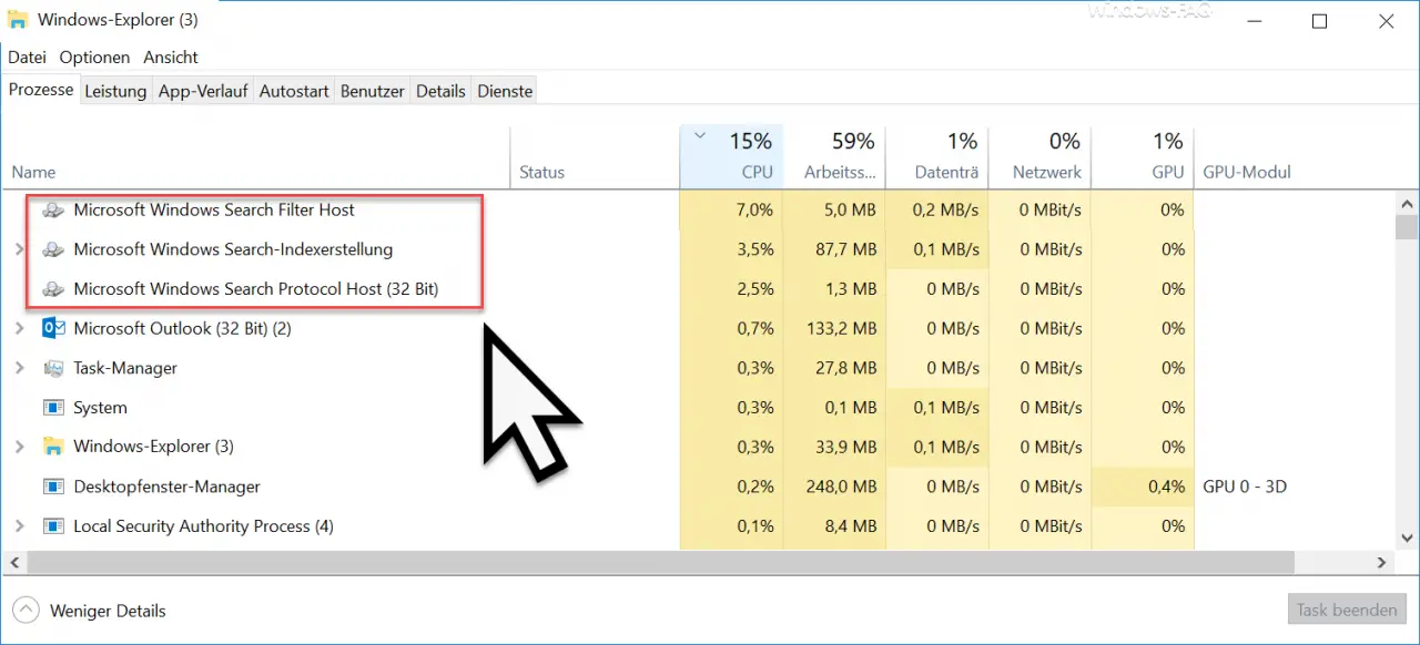 Microsoft Windows Search Indexing Filter Host Search Protocol Host