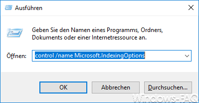 control / name Microsoft.IndexingOptions