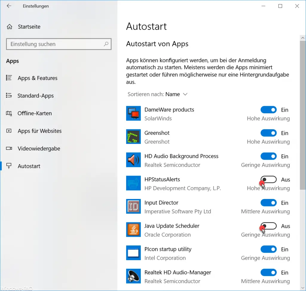 how to add app to auto start windows 10