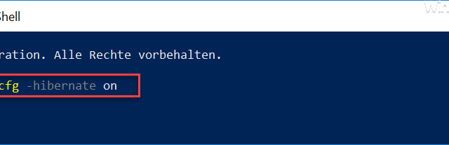 powercfg in the PowerShell console