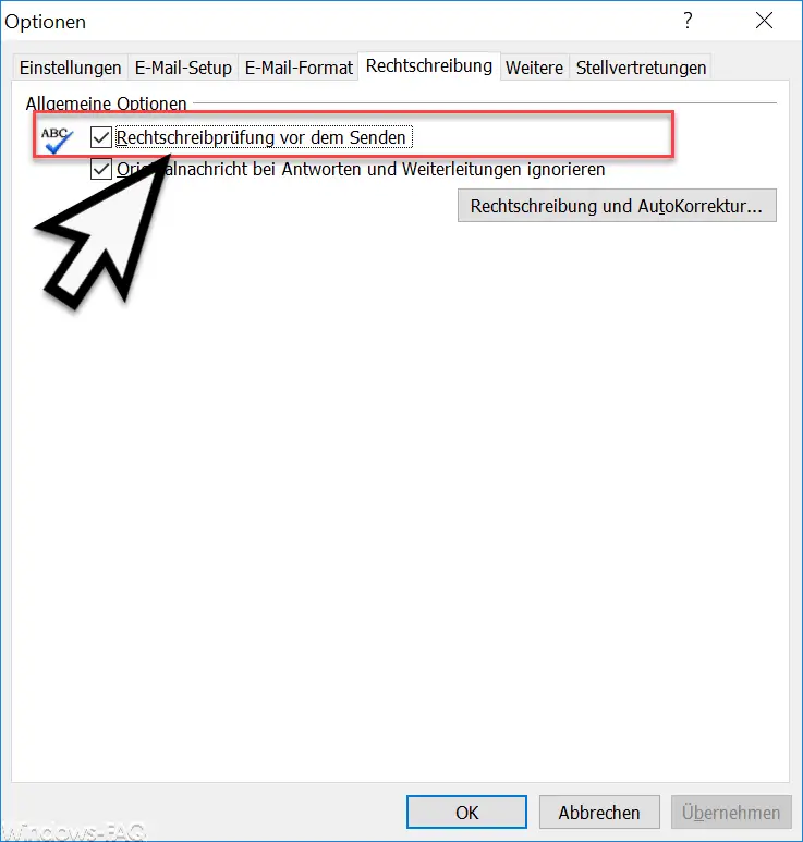 Outlook 2007 - Spell Check Before Sending