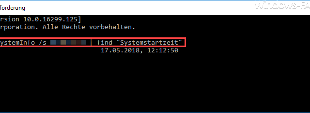 System start time